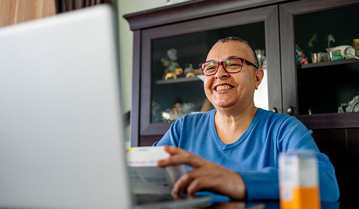 woman at computer